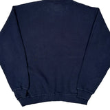 Russell Athletic Sweatshirt - Large Navy Cotton Blend