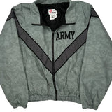 Army US Army Camo Windbreaker - Small Gray Nylon