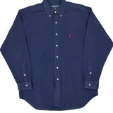 Blake Ralph Lauren Shirt - Large Navy Cotton