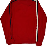 Tommy Jeans Striped Sweater - Large Red Cotton