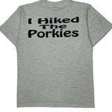 Porcupine Mountains Screen Stars Single Stitch T-Shirt - Large Grey Cotton Blend
