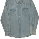 Levis Denim Shirt - Large Light Wash Cotton
