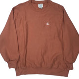 Reverse Weave Champion Sweatshirt - Large Brown Cotton