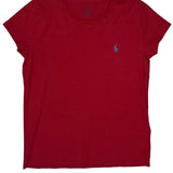 Polo By Ralph Lauren T-Shirt - Medium Red Cotton
