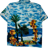 Malibu Unbranded Graphic Hawaiian Shirt - XL Multicoloured Polyester