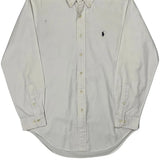 Ralph Lauren Shirt - Medium White Cotton