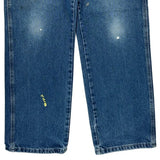 Carhartt Double Knee Carpenter Jeans - 34W 32L Blue Cotton