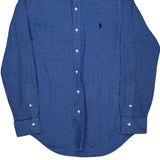 Polo By Ralph Lauren Checked Shirt - Small Blue Cotton