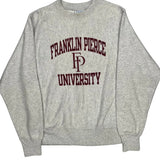 Reverse Weave Champion Franklin Pierce University Sweatshirt - Small Gray Cotton