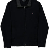 Tommy Hilfiger Zip Up - Large Black Cotton