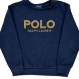 Age 5 Polo By Ralph Lauren Sweatshirt - Small Navy Cotton
