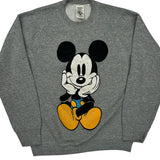 Mickey Mouse Mickey & Co. Cartoon Sweatshirt - Medium Grey Cotton Blend