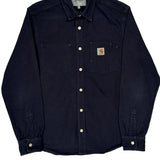 Carhartt Shirt - Medium Navy Cotton