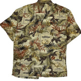 Van Heusen Floral Hawaiian Shirt - Medium Multicoloured Viscose