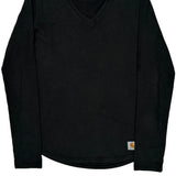 Carhartt Long Sleeve T-Shirt - Medium Black Cotton