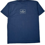 Senior Gear Fruit Of The Loom Single Stitch T-Shirt - Large Blue Cotton Blend