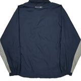 Reebok Windbreaker - Large Navy Nylon