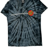 Santa Cruz Tie-Dye T-Shirt - Medium Black Cotton