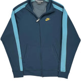 Nike Track Jacket - Medium Blue Polyester