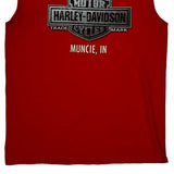 Benson Motorcycles Inc. Harley Davidson Graphic T-Shirt - Large Red Cotton