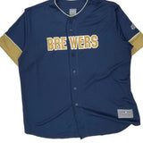 Brewers Majestic Mlb Jersey - 2XL Gold Polyester
