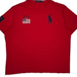 USA Polo By Ralph Lauren Tall T-Shirt - 2XL Red Cotton