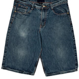 Unbranded Contrast Stitch Denim Shorts - 36W 12L Blue Cotton