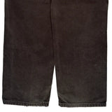 Carhartt Double Knee Carpenter Trousers - 32W 30L Brown Cotton