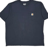 Carhartt T-Shirt - 2XL Navy Cotton