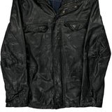 Nautica Leather Jacket - Medium Black Leather