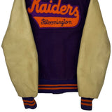 Bloomington Raiders Unbranded College Varsity Jacket - Small Orange Wool Blend