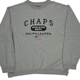 Chaps Ralph Lauren Sweatshirt - Large Gray Cotton Blend