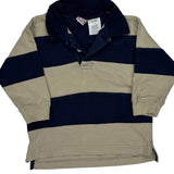 Age 24 Months Mc Kids Striped Rugby Shirt - XS Beige Cotton