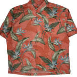 Jamaica Jaxx Floral Hawaiian Shirt - 2XL Green Silk