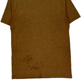 Carhartt Graphic T-Shirt - Small Brown Cotton