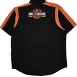 Motorcycles Harley Davidson Graphic Short Sleeve Shirt - XL Black Cotton