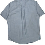 Tommy Hilfiger Short Sleeve Shirt - Large Blue Cotton