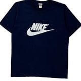 Nike T-Shirt - Large Navy Cotton