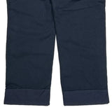 Relaxed Fit Carhartt Double Knee Overalls - Small Navy Cotton