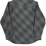 Nike Acg Checked Jacket - Large Gray Polyester