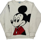 Mickey Mouse Disney Cartoon Sweatshirt - Medium Black Cotton Blend