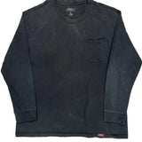 Dickies Long Sleeve T-Shirt - XL Black Cotton