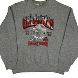 National Champions Fruit Of The Loom Graphic Sweatshirt - XL Grey Cotton Blend