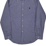 Ralph Lauren Checked Shirt - Medium Blue Cotton