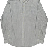 Ralph Lauren Checked Shirt - XL Blue Cotton