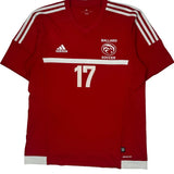 Ballard Soccer Adidas Football Shirt - Large Red Polyester