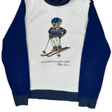 Age 14-16 Skiing Polo Bear Polo By Ralph Lauren Graphic Hoodie - Large Blue Cotton