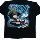 Jeff Burton Tultex Nascar T-Shirt - 2XL Black Cotton