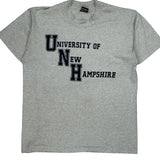 University Of New Hampshire Fruit Of The Loom Single Stitch T-Shirt - Large Gray Cotton Blend