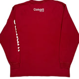 Carhartt Long Sleeve T-Shirt - XL Red Cotton